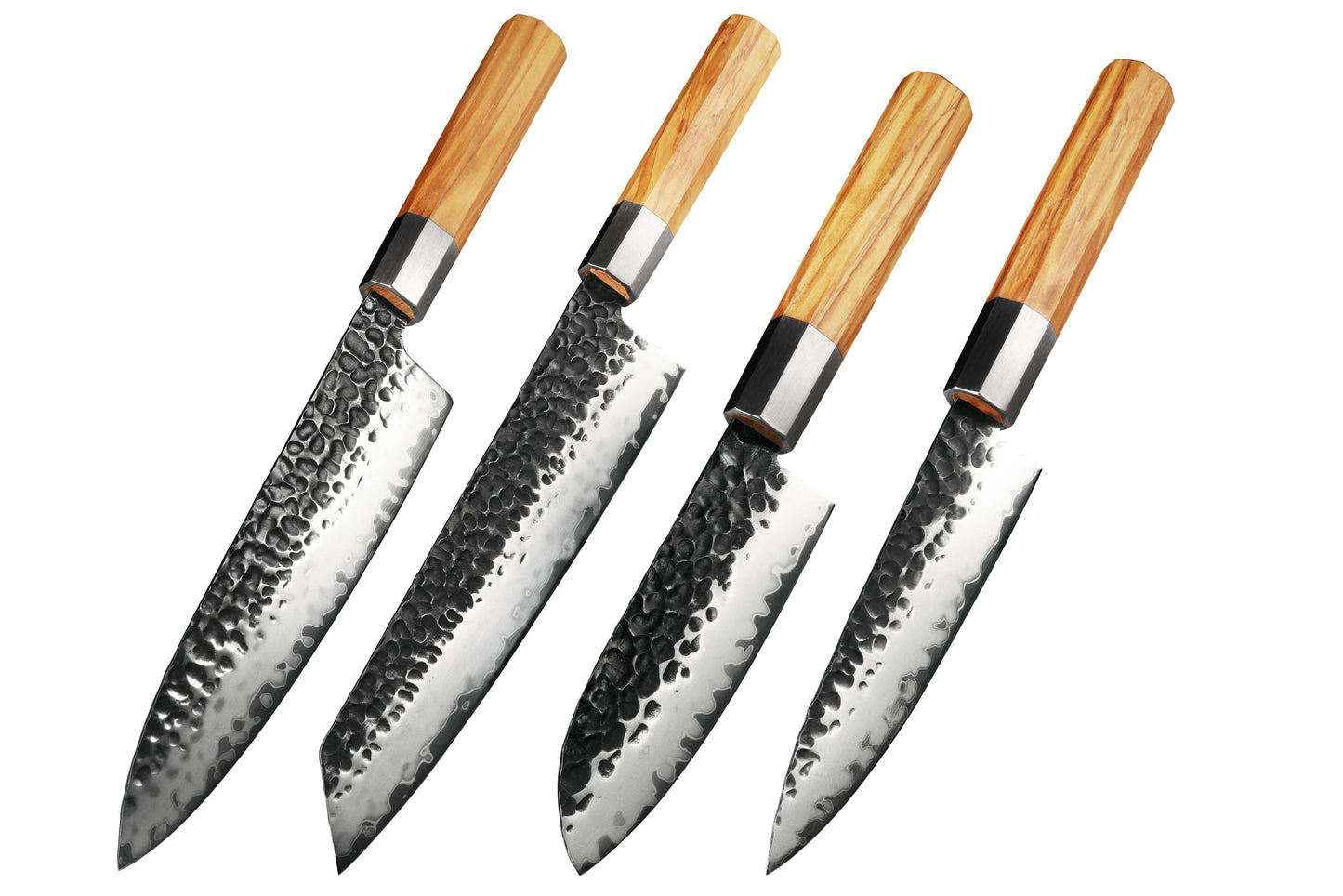 Olive wood set i 4 delar